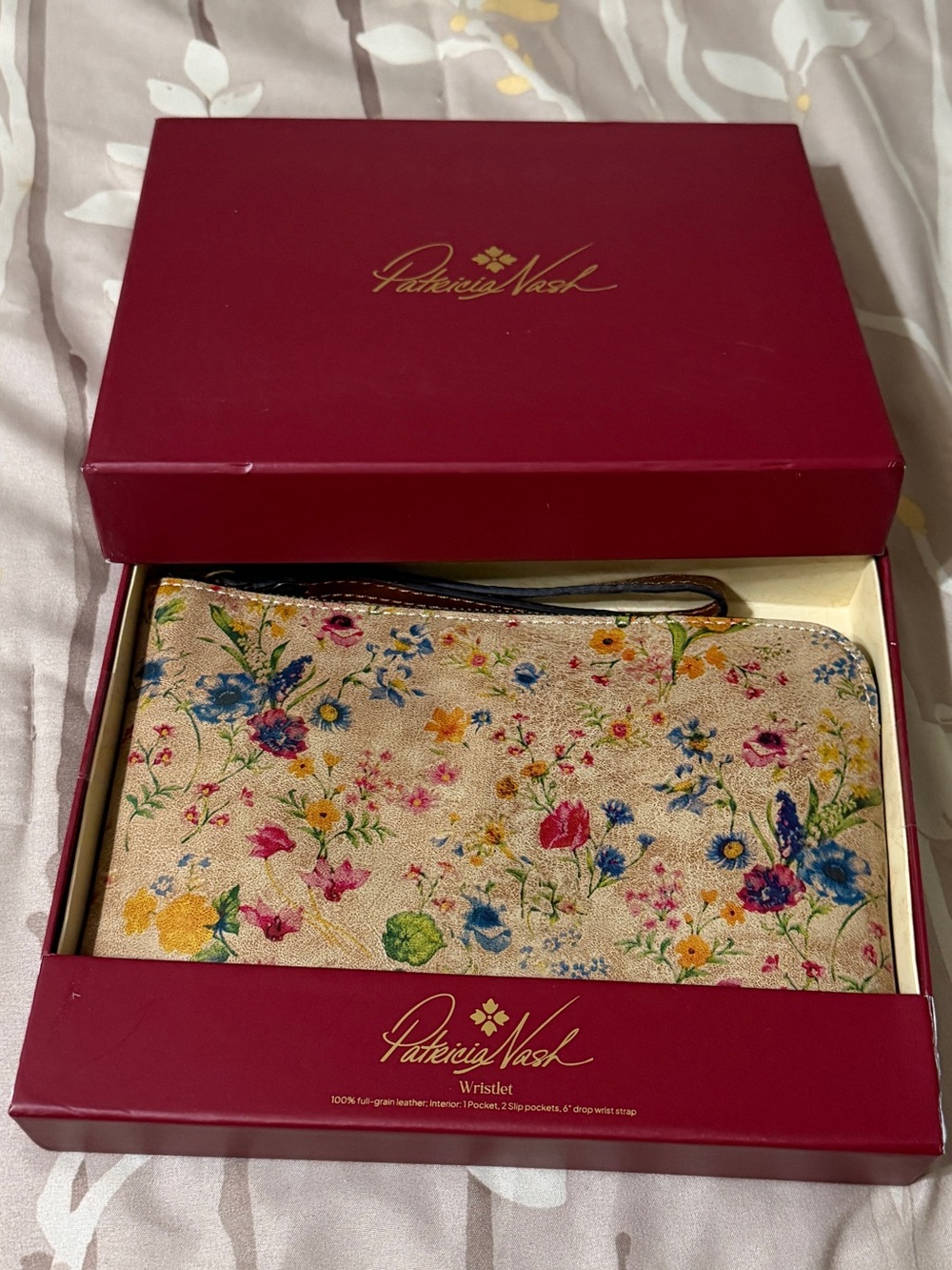 Patricia Nash Prairie Rose Wristlet